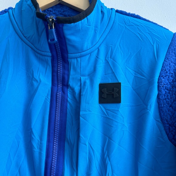 UNDER ARMOUR youth XL blue fleece jacket - Picture 4 of 6